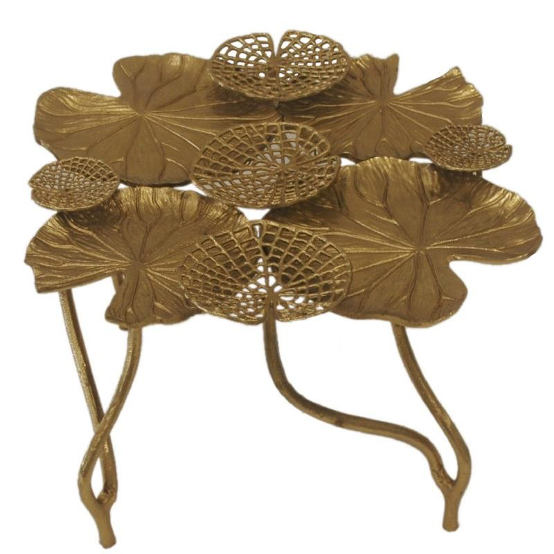 Кофейный стол Water Lily Leaves Table Золотой в Ижевске | Loft Concept 