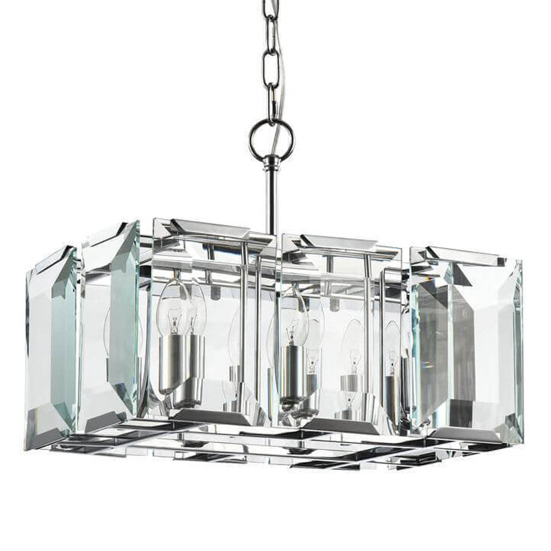 Люстра Harlow Crystal Square Chandelier chrome 6 Хром в Ижевске | Loft Concept 