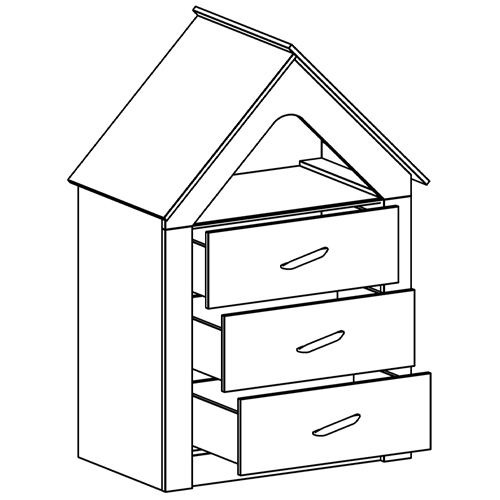 Комод в детскую Tiny Town Chest of Drawers в Ижевске