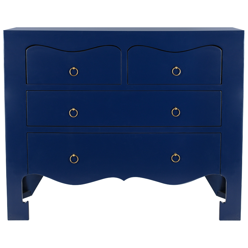 Комод темно-синий L.XV CHEST OF DRAWERS deep blue Темно-синий Золотой в Ижевске | Loft Concept 