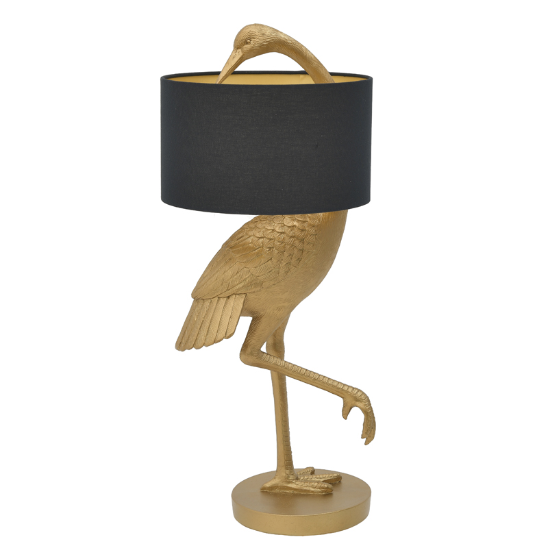 Настольная лампа Golden Stork Table lamp Золотой Черный в Ижевске | Loft Concept 