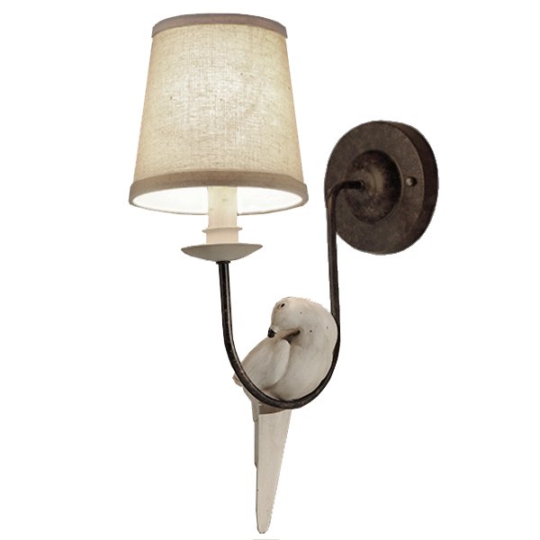 Бра Norman Bird Wall Lamp One II ivory ( слоновая кость ) в Ижевске | Loft Concept 