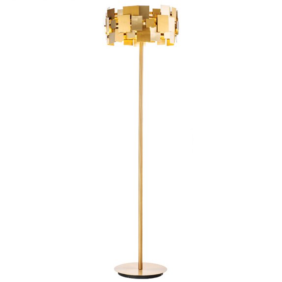 Торшер Gold Plate Floor Lamp  в Ижевске | Loft Concept 