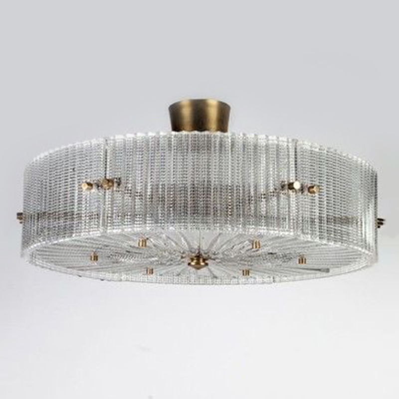 Потолочный светильник Cillian Ceiling Lamp Латунь Прозрачный в Ижевске | Loft Concept 