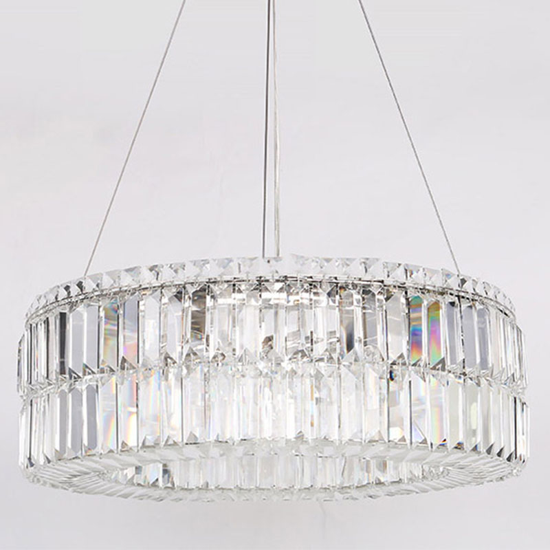 Люстра Darleen Crystal Nickel Chandelier 12 Никель Прозрачный (Transparent) в Ижевске | Loft Concept 