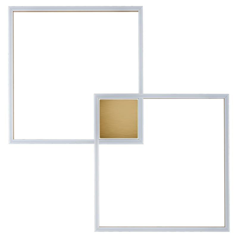 Потолочный светильник Squares Geometrical Shape Ceiling Light Золотой Белый в Ижевске | Loft Concept 