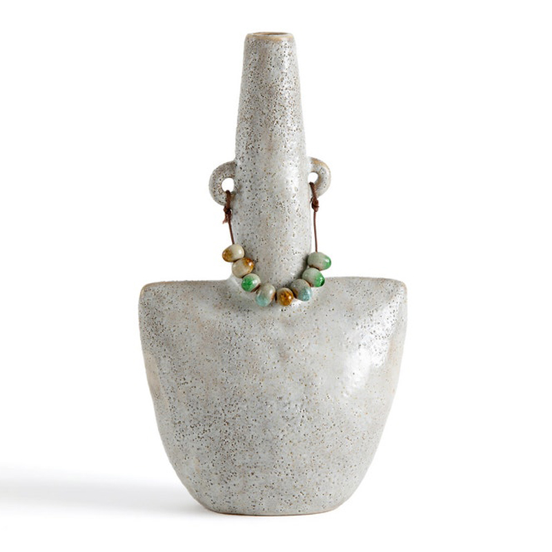 Ваза Ceramic Vase Beads On The Ears Бежевый в Ижевске | Loft Concept 