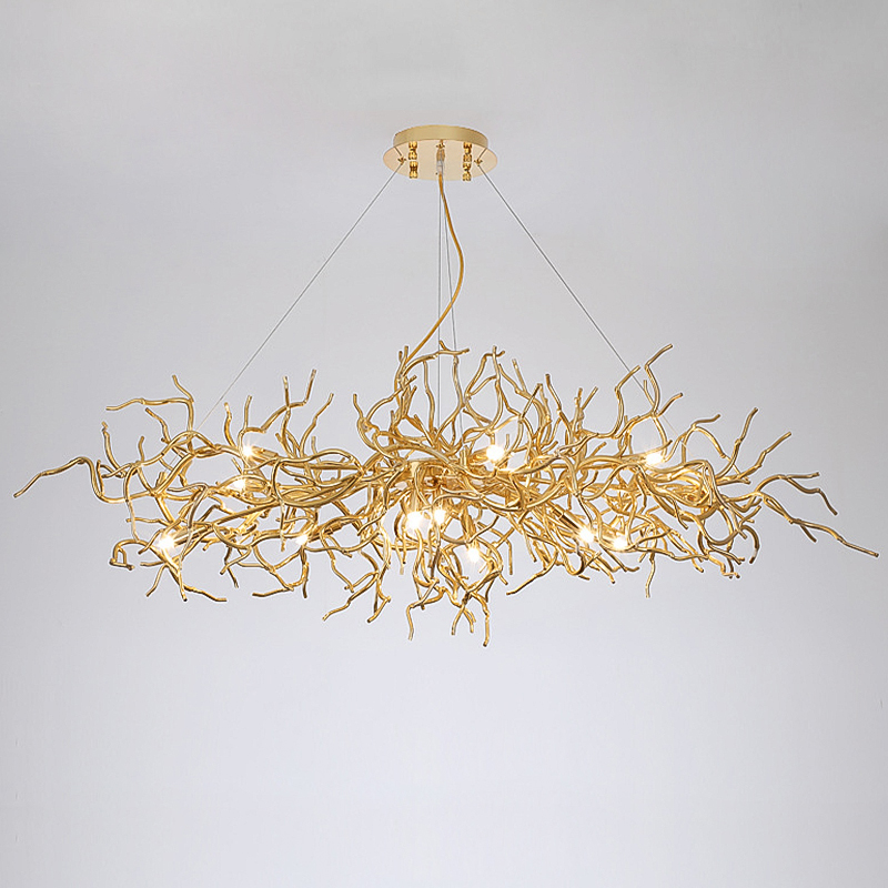 Люстра Felicite Long Gold Branches Chandelier Золотой в Ижевске | Loft Concept 