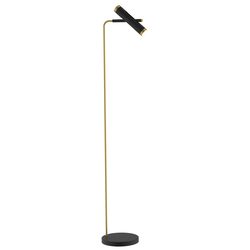 Торшер Rainer Floor Lamp black Черный Золотой в Ижевске | Loft Concept 