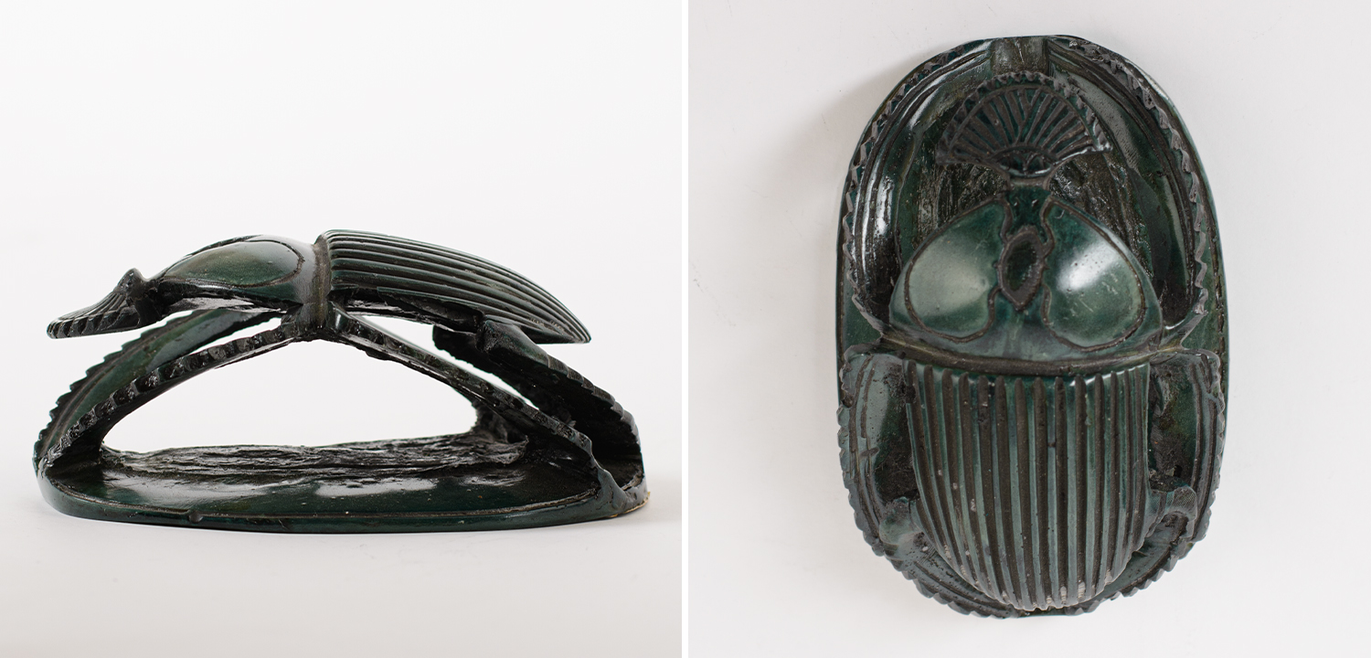 Статуэтка Скарабей Scarab Beetle dark green 1 - фото