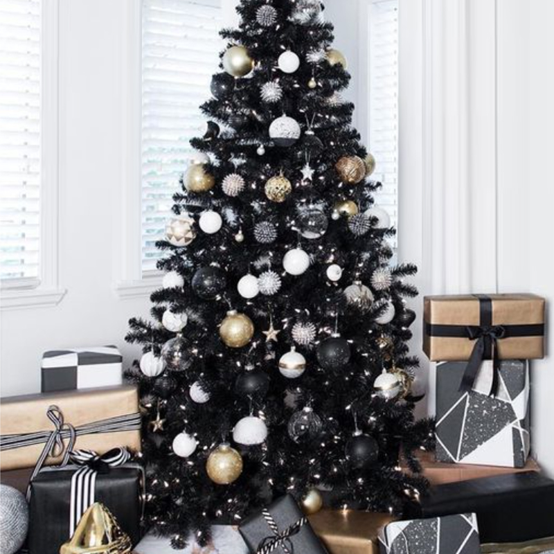 Дизайнерская Ель Christmas Tree Black and Gold Decor Черный Белый Золотой в Ижевске | Loft Concept 