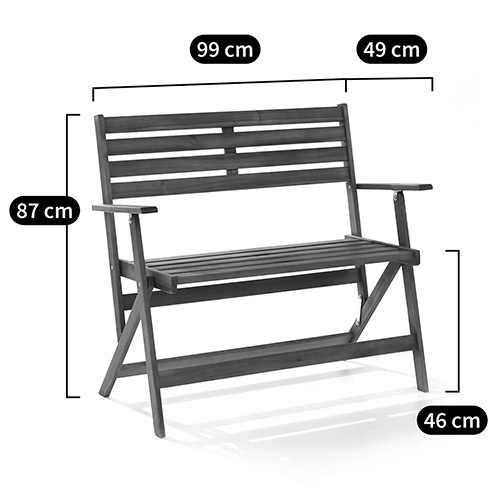 Деревянная садовая скамейка складная Gary Wood Bench в Ижевске