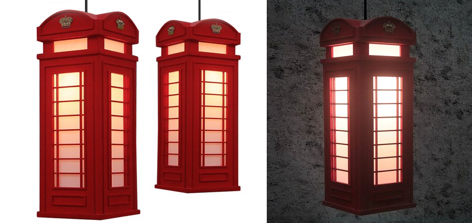Подвесной светильник London Phone Booth Pendant - Loft-Concept в Ижевске