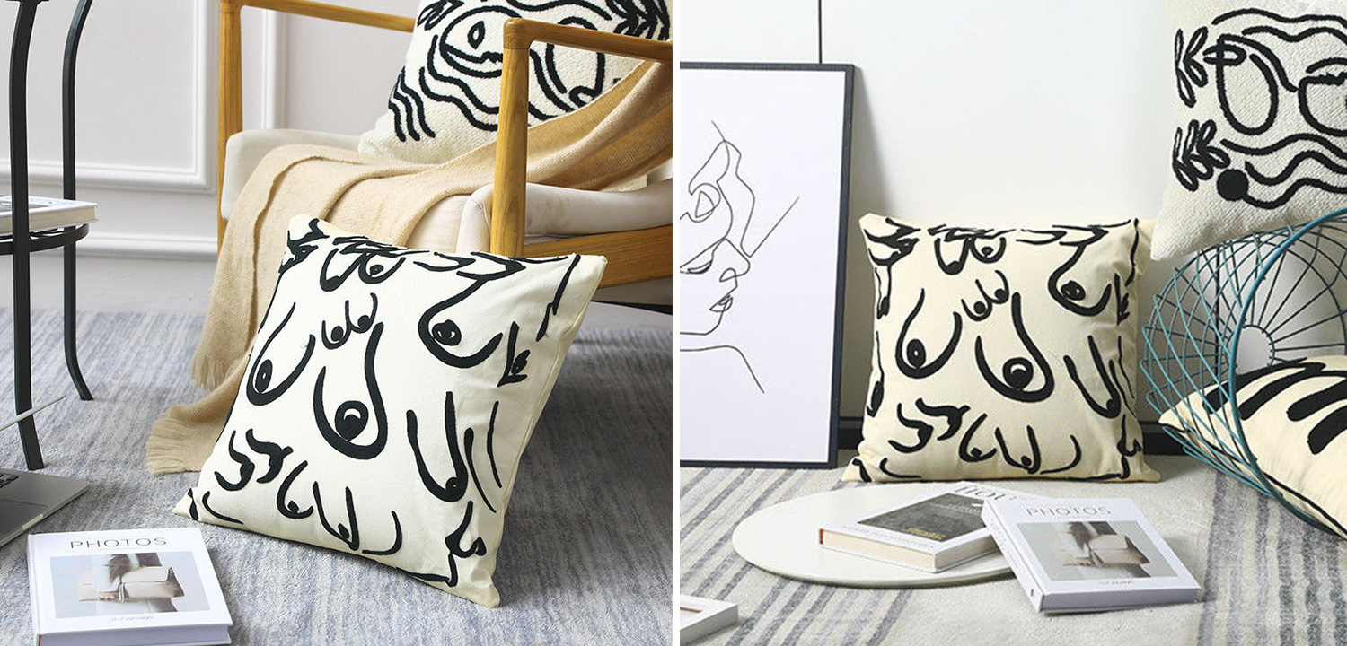 Декоративная подушка Breast Pattern Cushion - фото