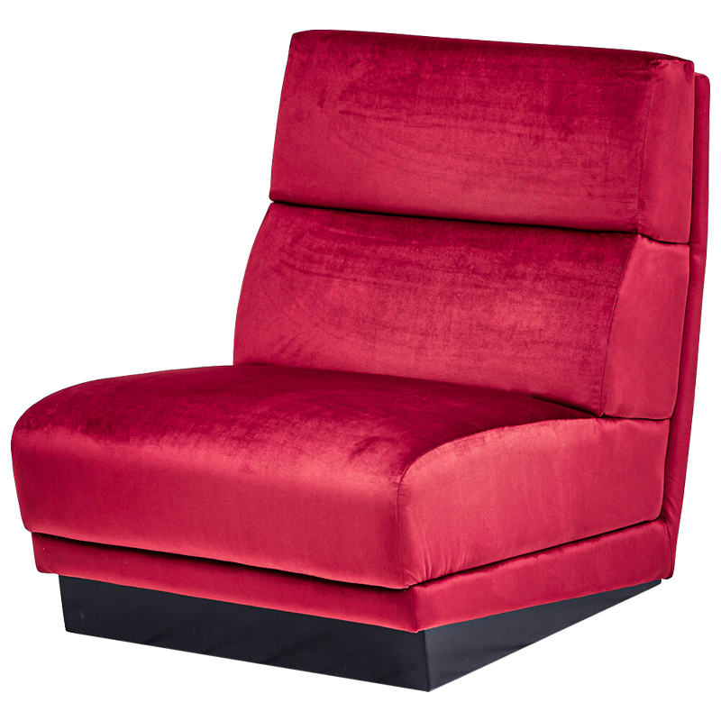 Кресло Berkeley Chair Crimson Малиновый (Crimson) Черный в Ижевске | Loft Concept 