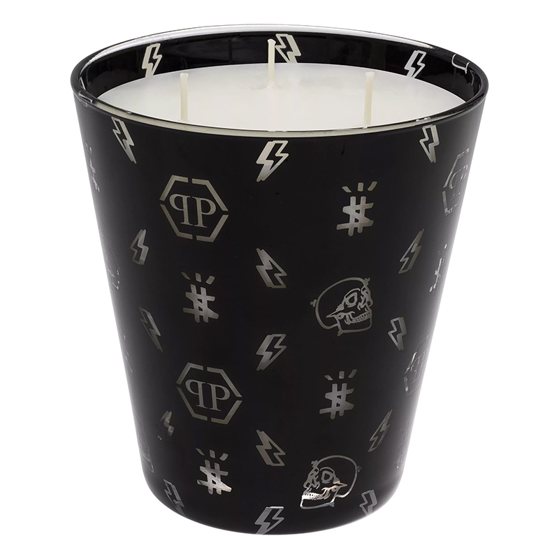 Свеча Philipp Plein Candle Monogram M Черный Белый в Ижевске | Loft Concept 