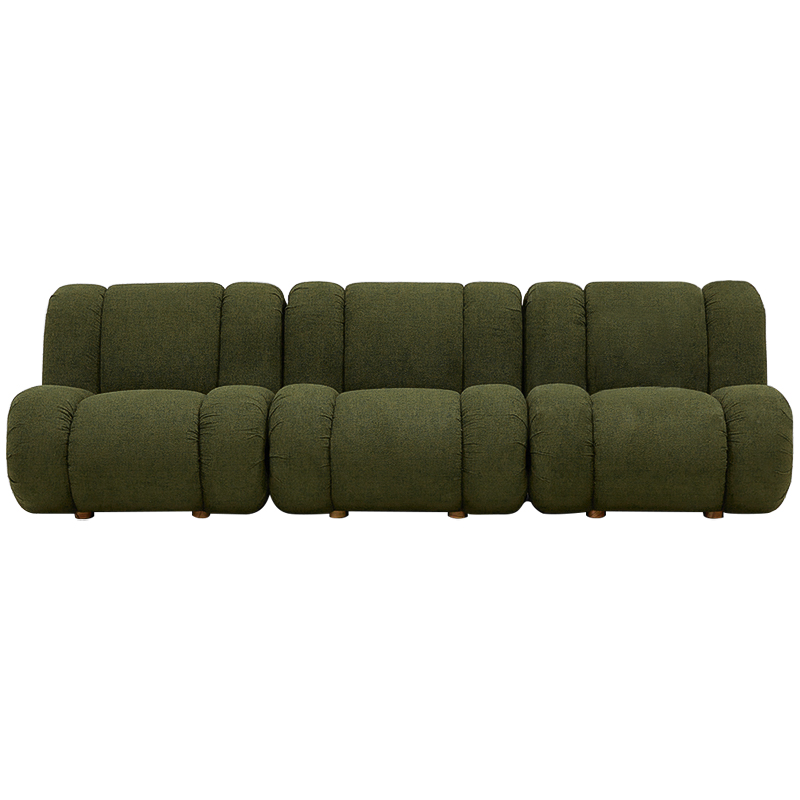 Модульный диван Erasmus Modular Sofa Green Зеленый Коричневый в Ижевске | Loft Concept 