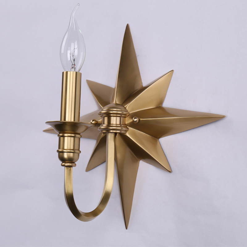 Бра Base Star Wall lamp Single Латунь в Ижевске | Loft Concept 