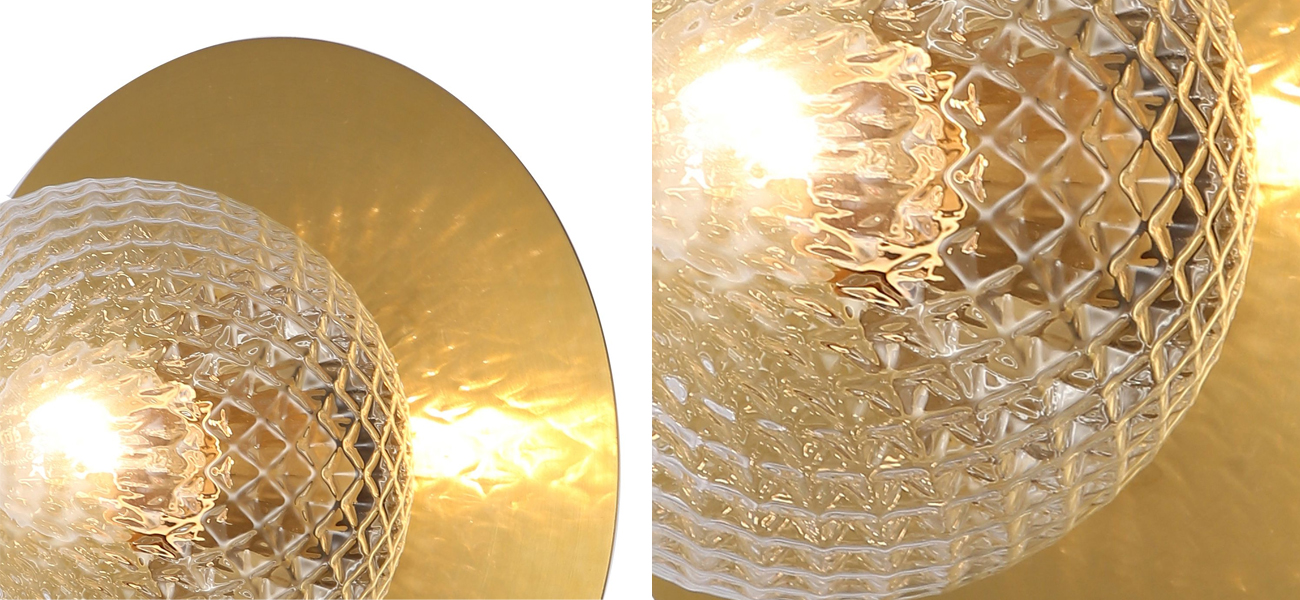 Бра медного цвета с узорчатым плафоном MATISSE - фото