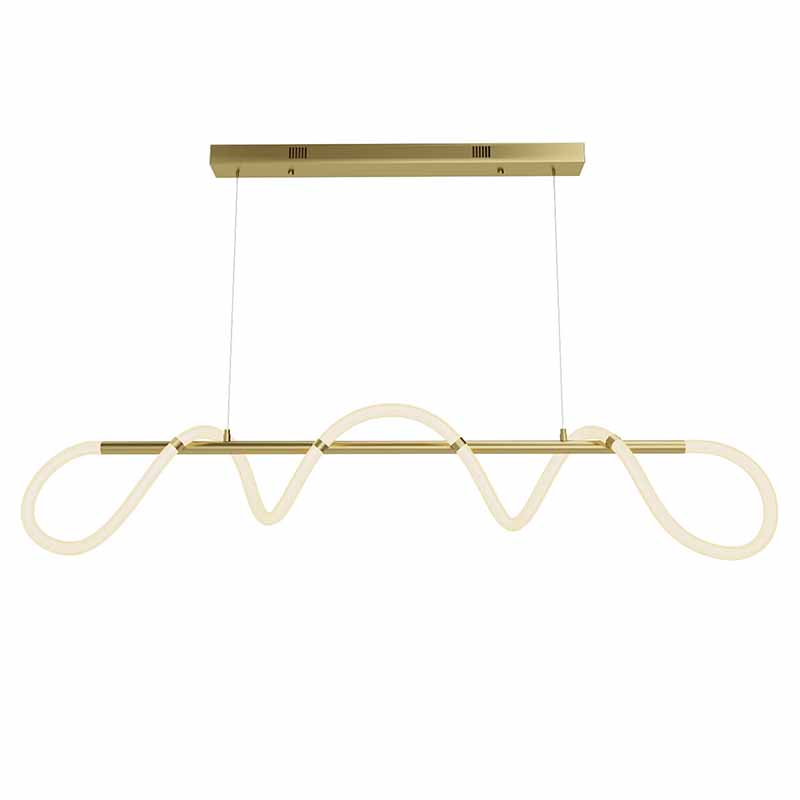 Люстра Luke Lampco Tracer Chandelier Gold Line Белый Золотой в Ижевске | Loft Concept 