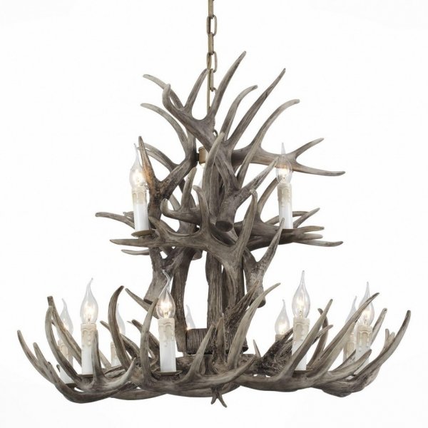 Люстра Hornland Chandelier 12 Grey Серый в Ижевске | Loft Concept 