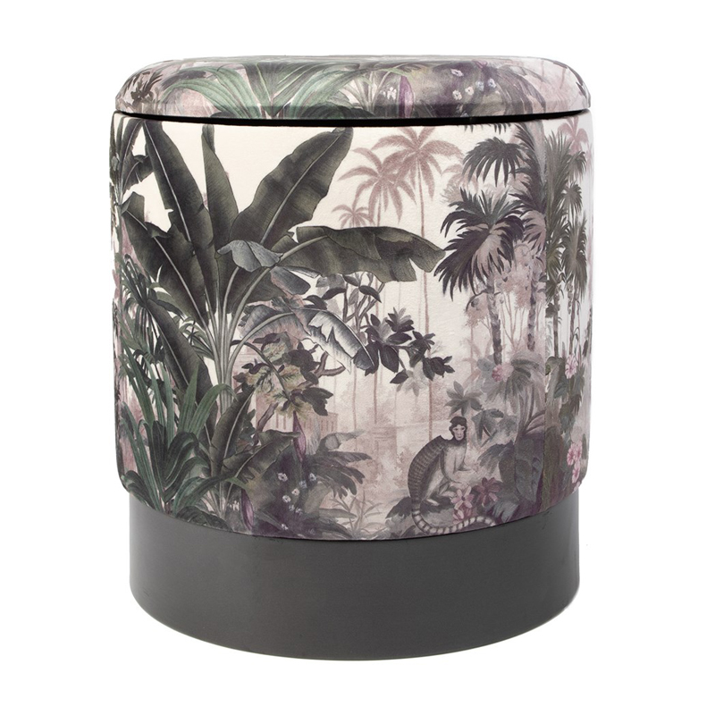 Пуф PUF Jungle Print rainforest Мульти Черный в Ижевске | Loft Concept 