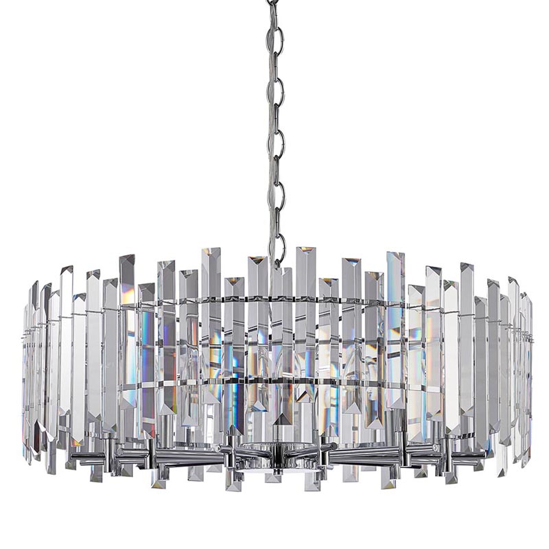 Люстра Langley Chandelier chrome 80 Хром Прозрачный в Ижевске | Loft Concept 