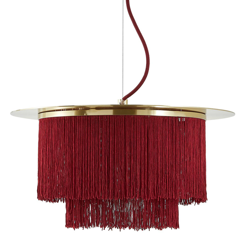 Люстра Houtique Chandelier Burgundy Бургундский красный Латунь в Ижевске | Loft Concept 