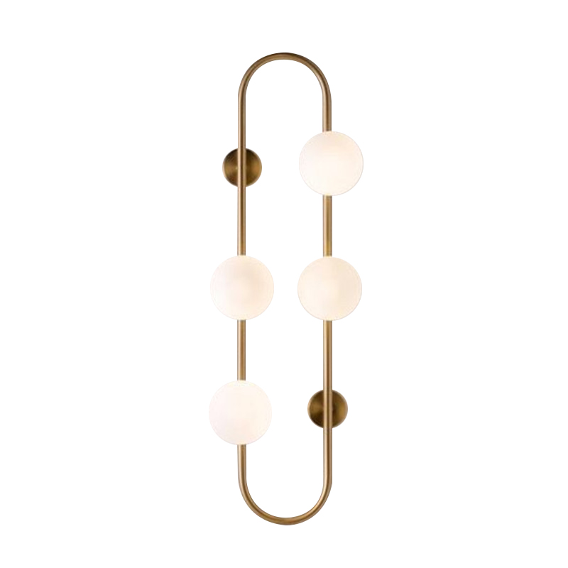 Бра HOOP WALL Lamp Gold 4 Золотой Белый в Ижевске | Loft Concept 