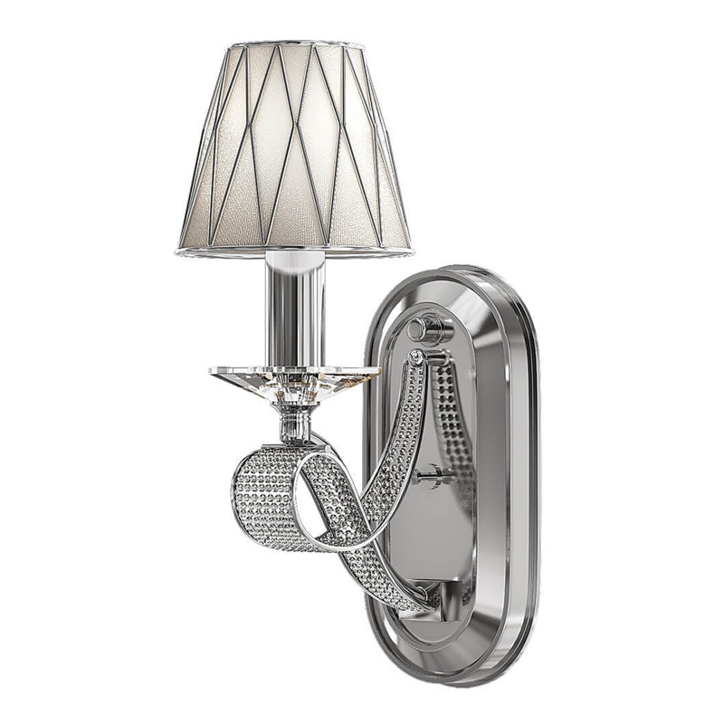 Бра Franseza Sconce chrome Хром Белый в Ижевске | Loft Concept 