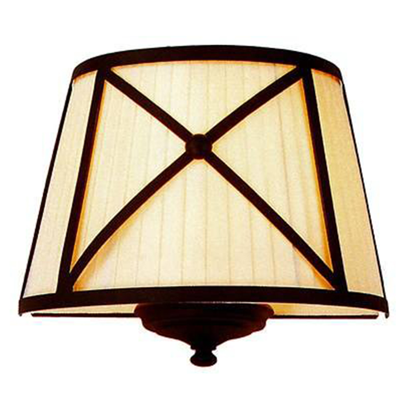 Бра Provence Lampshade Light Brown Wall Lamp Коричневый Бежевый в Ижевске | Loft Concept 