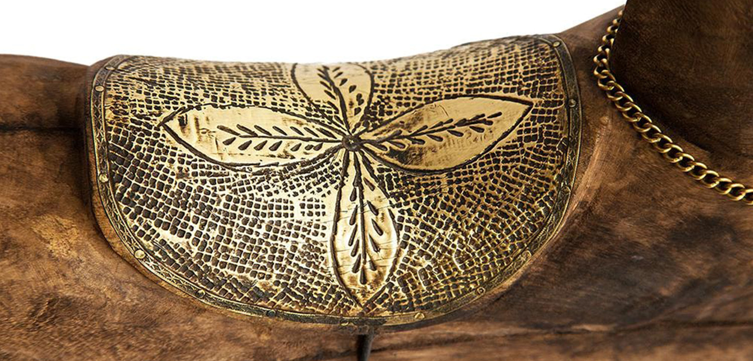 Набор из трёх лошадок дерево манго - фото №1