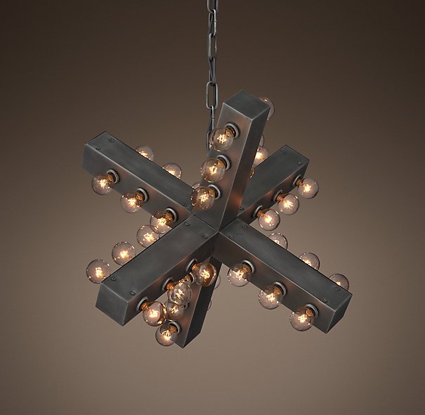 Люстра Nero Chandelier 56 Черный в Ижевске | Loft Concept 