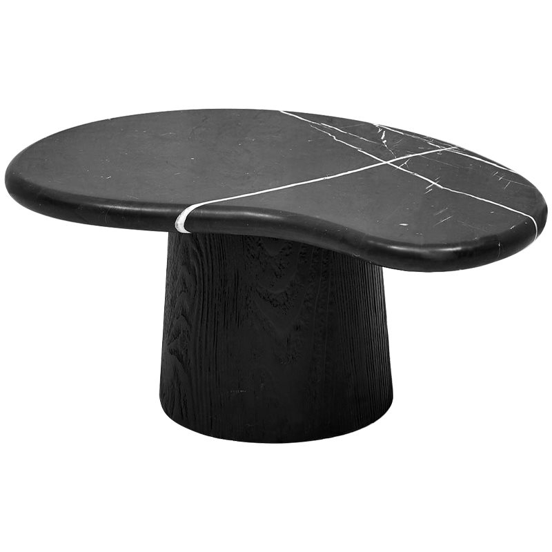 Кофейный стол Geoffroy Coffee Table Черный Мрамор Nero Черный матовый в Ижевске | Loft Concept 