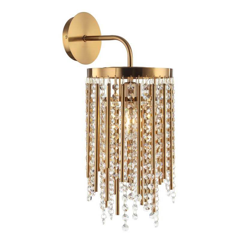 Бра Crystal Wind Chimes Bronze Wall Lamp Бронза Прозрачный в Ижевске | Loft Concept 