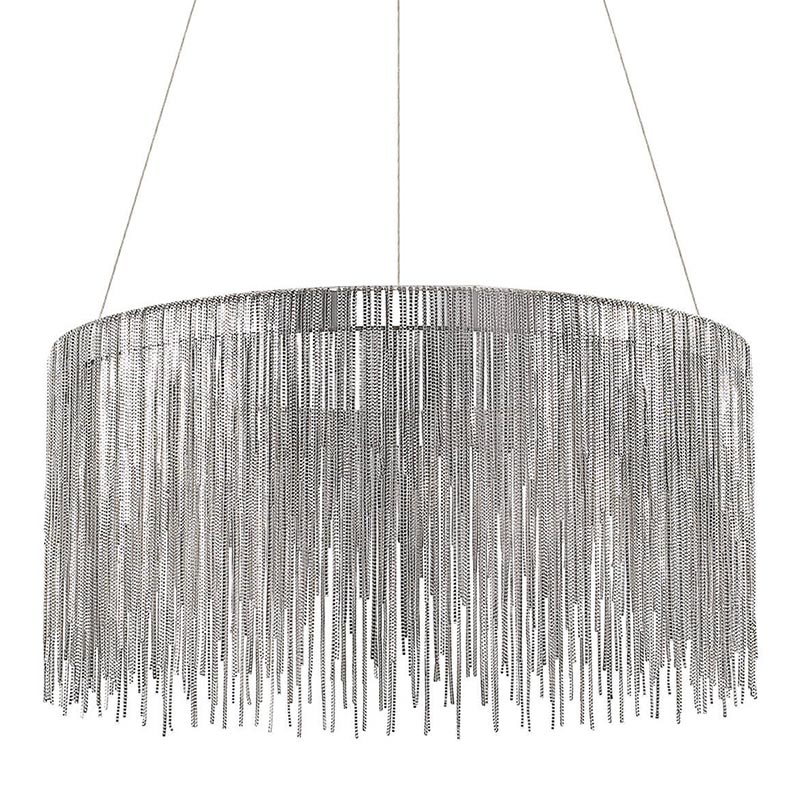 Люстра Atlantis Chain Chandelier Round Chrome Хром в Ижевске | Loft Concept 