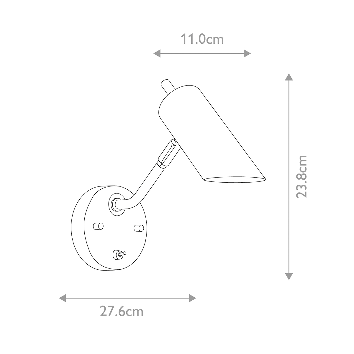Бра с цилиндрическим плафоном и круглым основанием с выключателем Elstead Lighting в Ижевске
