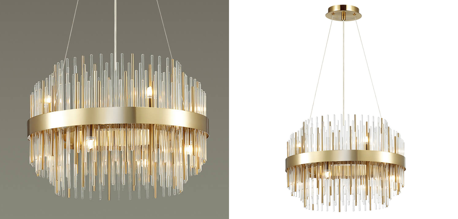 Люстра Glass Stripes In The Belt 8 - фото