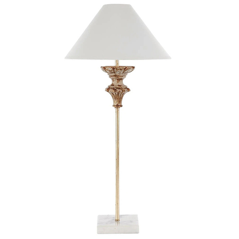 Настольная лампа Gilbert Provence Table lamp Белый Коричневый винтаж в Ижевске | Loft Concept 