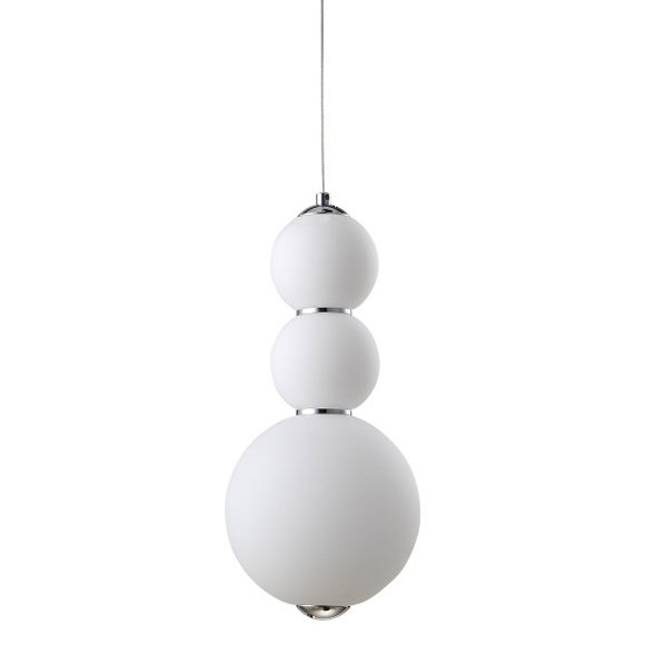 Люстра PEARLS Suspension Pendant Lamp D Белый Хром в Ижевске | Loft Concept 