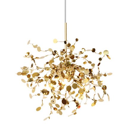 Люстра Terzani Argent Suspension Pendant lamp 40 Gold Глянцевое золото в Ижевске | Loft Concept 