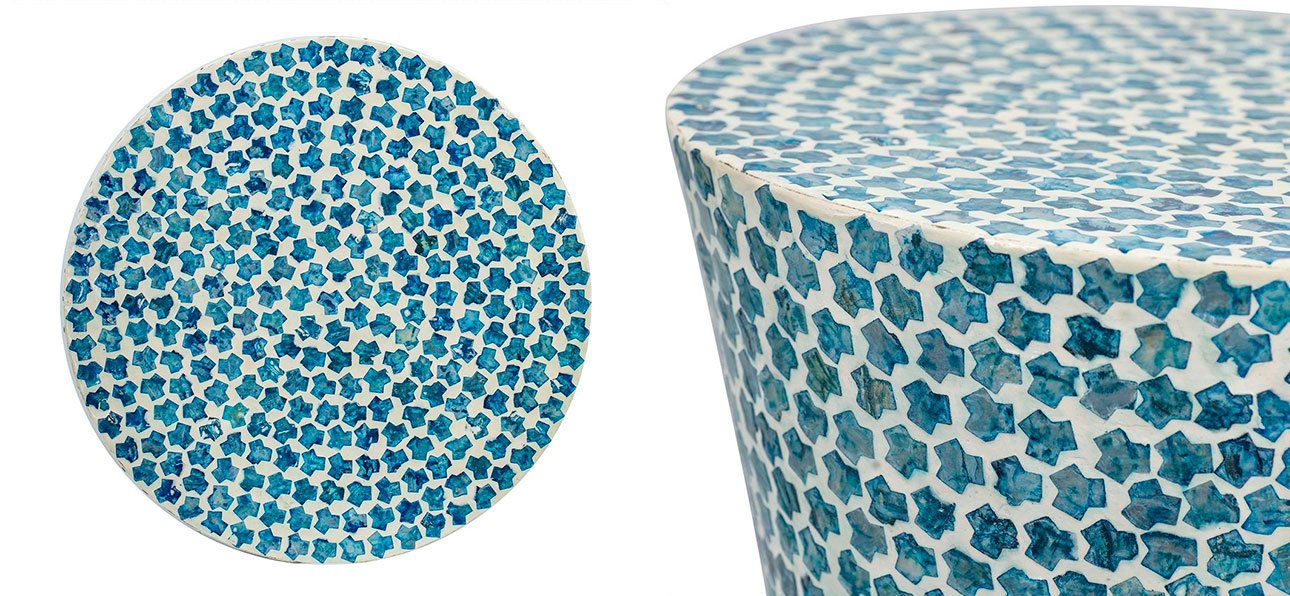 Столик круглый с инкрустацией Laura - фото №2