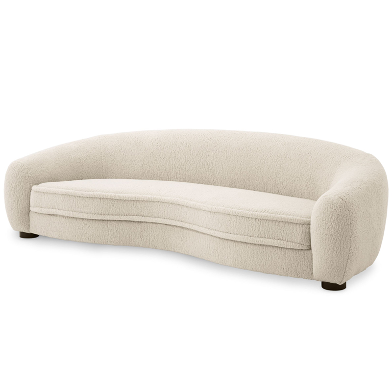 Диван Eichholtz Sofa Freud cream Кремовый Черный в Ижевске | Loft Concept 