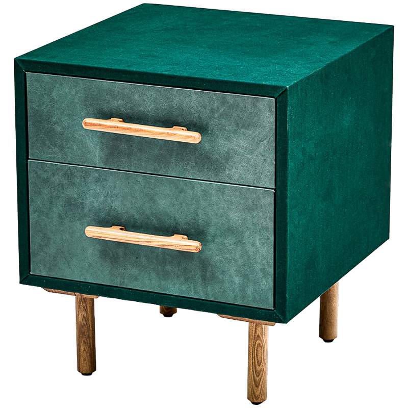 Тумба Smoky Green Nightstand Изумрудный Древесина в Ижевске | Loft Concept 