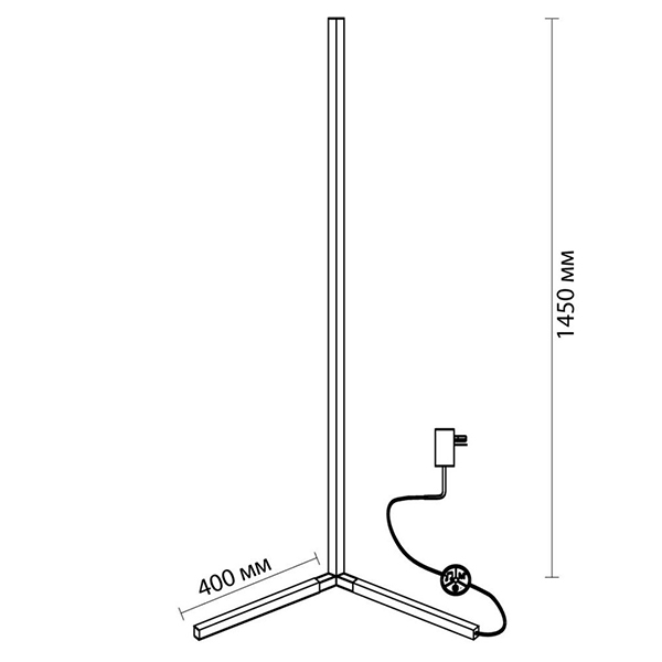 Торшер Trumpet Tube Black Angled в Ижевске