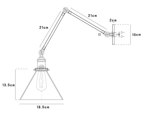 Бра Gloce Cone Shade Loft Industrial Red в Ижевске