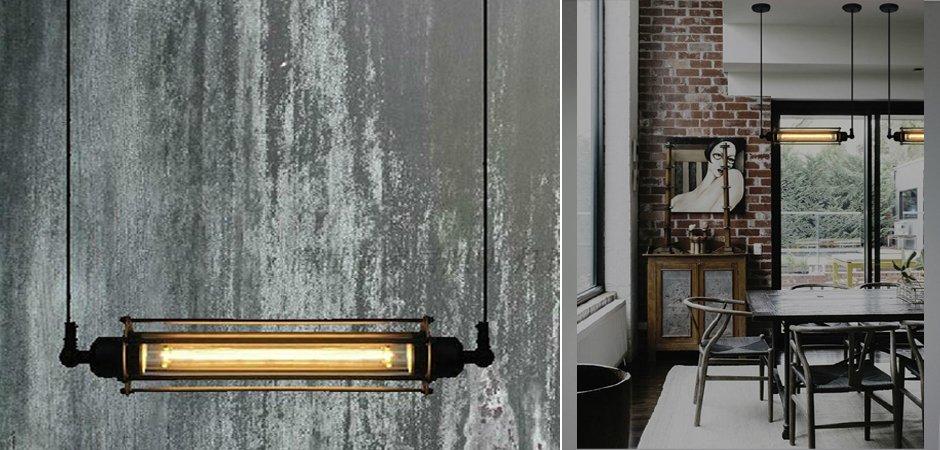 Подвесной светильник Loft Industrial Edison Cage Horizontal Mono - фото №1