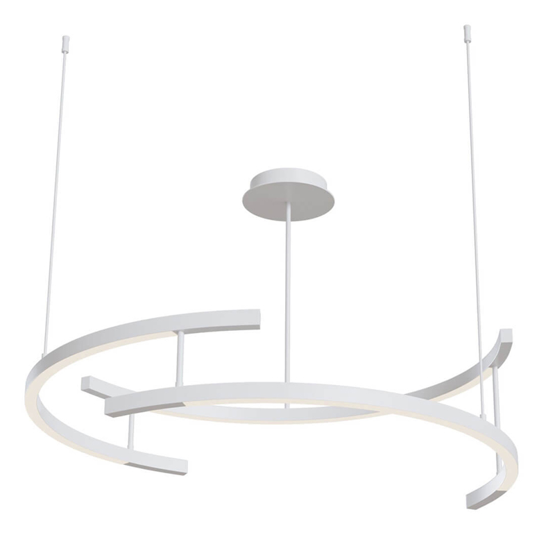 Люстра Smeragde Light Chandelier white arcs Белый в Ижевске | Loft Concept 