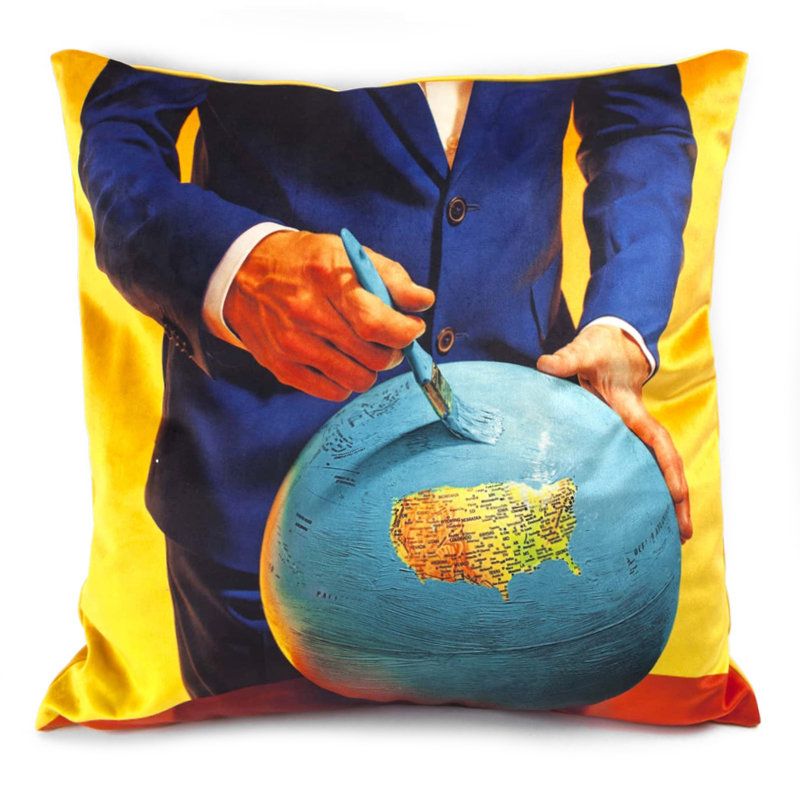 Подушка Seletti Cushion Globe Design Toiletpaper Мульти в Ижевске | Loft Concept 