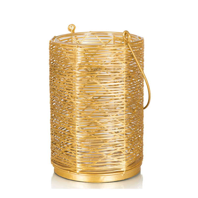 Подсвечник Gold Wicker Candlestick Золотой в Ижевске | Loft Concept 